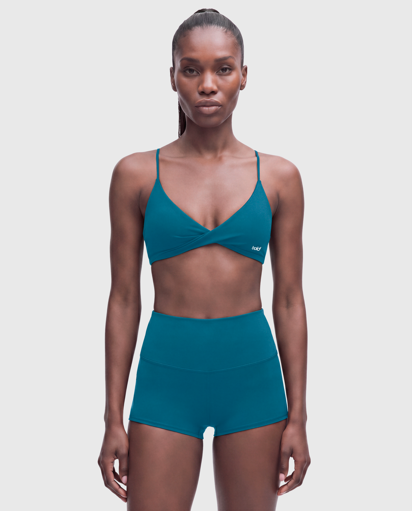 BoldBooty Longline Sports Bra — Stellar Blue — Photo 3