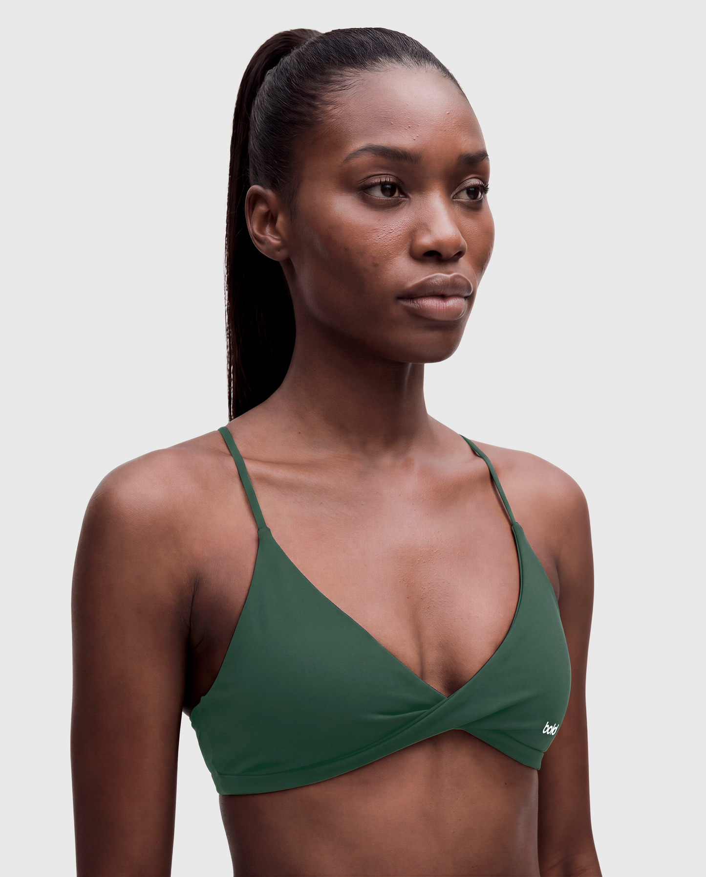 BoldBooty Longline Sports Bra — Willow Green — Photo 1