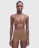 BoldBooty Longline Sports Bra — New Taupe — Photo 3