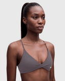 BoldBooty Longline Sports Bra — Mushroom Grey — Photo 1