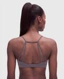 BoldBooty Longline Sports Bra — Mushroom Grey — Photo 2