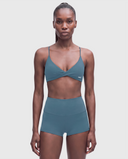 BoldBooty Longline Sports Bra — Blue Grey — Photo 3