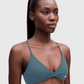 BoldBooty Longline Sports Bra — Blue Grey — Photo 1