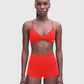 BoldBooty Longline Sports Bra — Scarlet Red — Photo 3