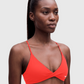 BoldBooty Longline Sports Bra — Scarlet Red — Photo 1