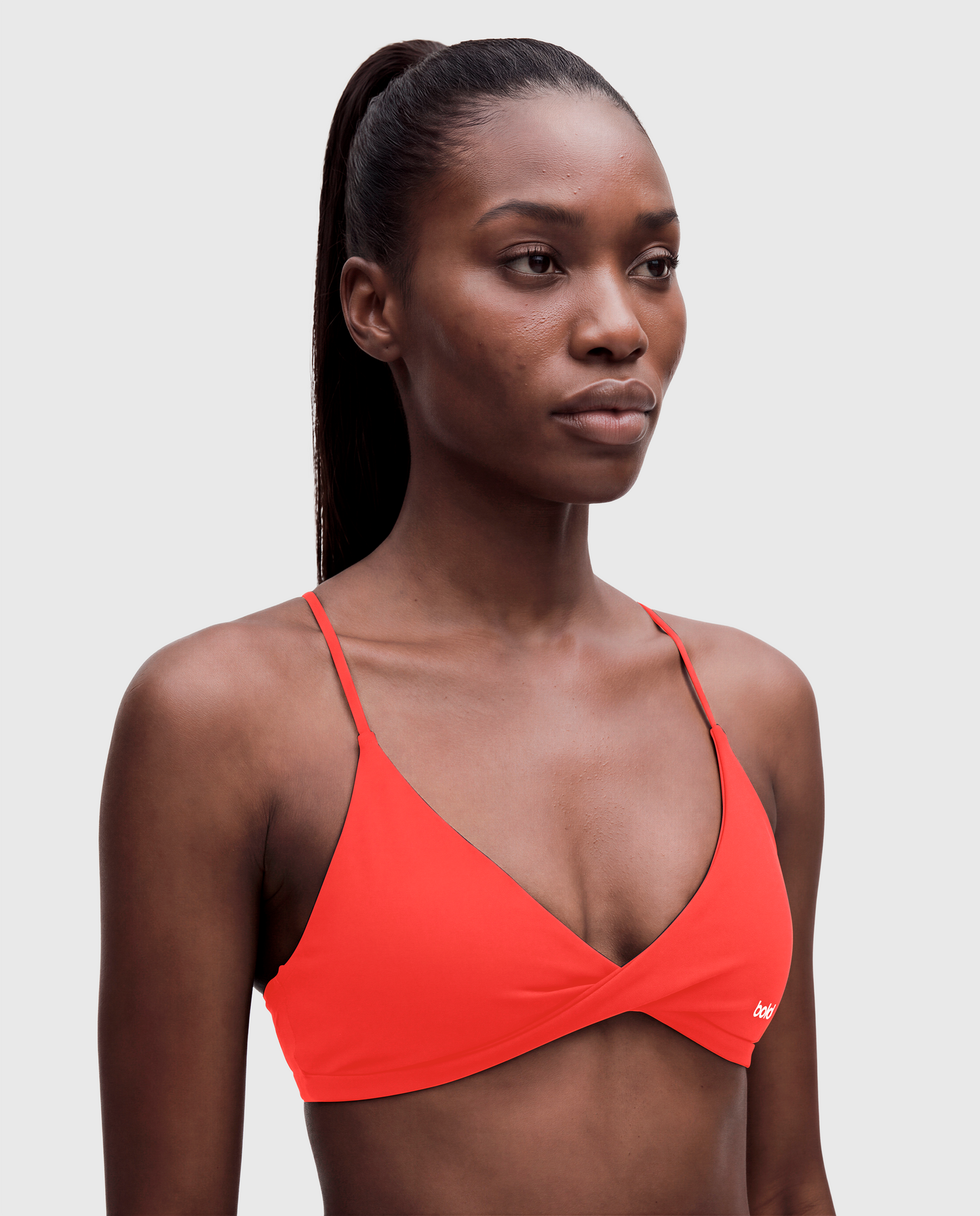 BoldBooty Longline Sports Bra — Scarlet Red — Photo 1