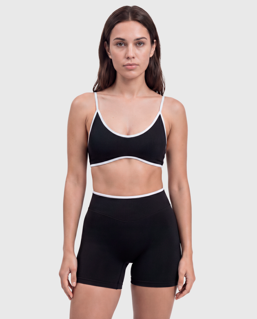 Sculpt Trim Shorts | 4.5" (Black)