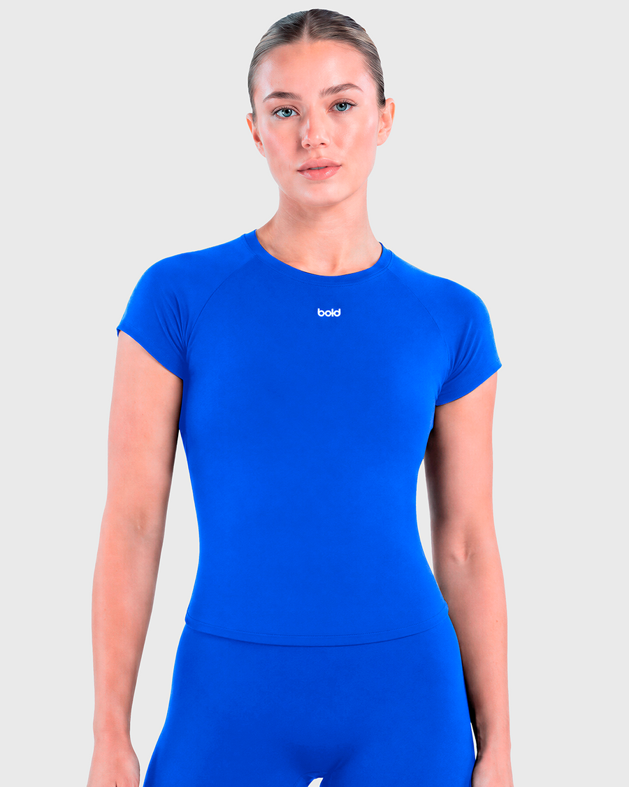 Scrunch Training Tee (Electric Blue)