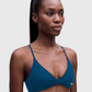 BoldBooty Longline Sports Bra — Peacock Blue — Photo 1