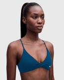 BoldBooty Longline Sports Bra — Peacock Blue — Photo 1
